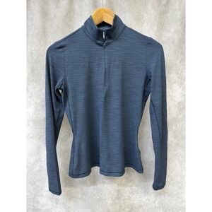 CALIA Tissue Texture UV Quarter Zip Pullover XS Ardosia Slate Women Lightweight